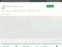 Tablet Screenshot of kissanesheepfarm.com